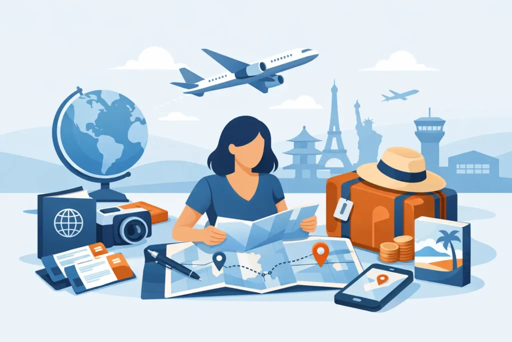 Planejamento de viagem internacional sem erros
